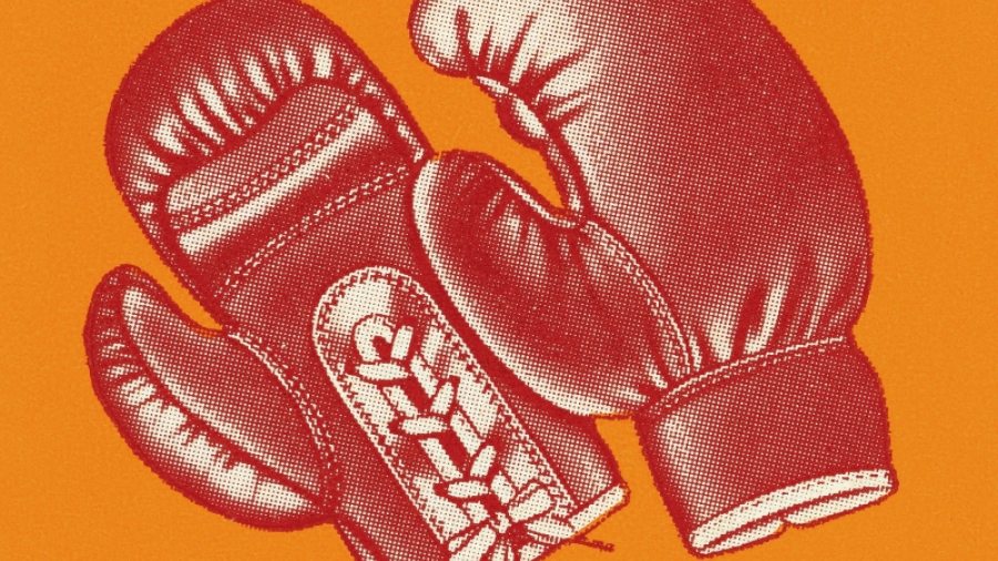 Illustration of boxing gloves