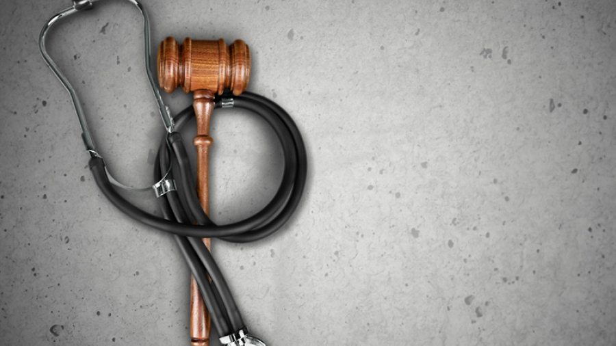 Gavel and stethoscope 