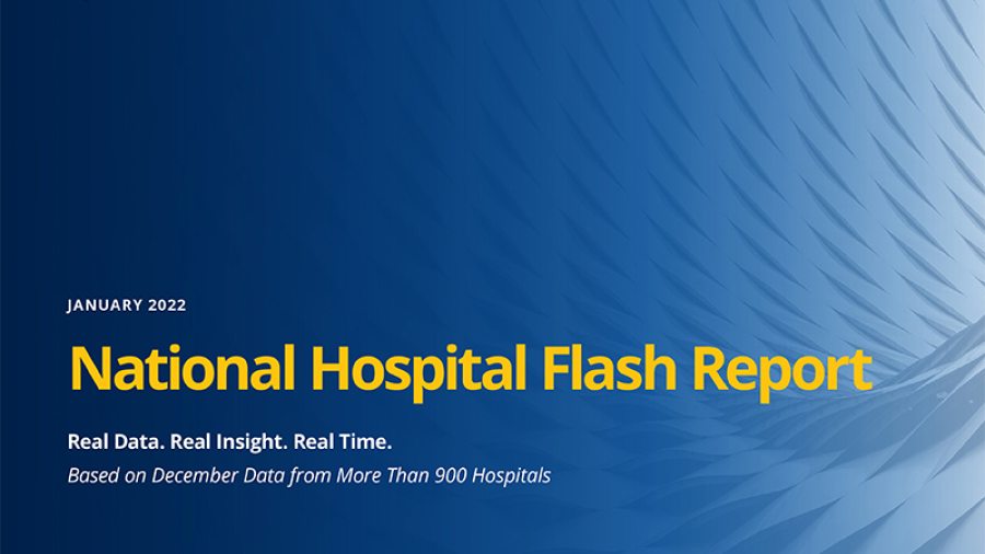 National Hospital Flash Report January 2022 Cover