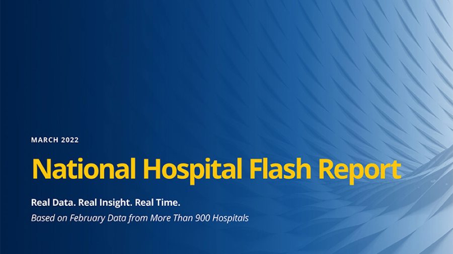 National Hospital Flash Report March 2022 Cover