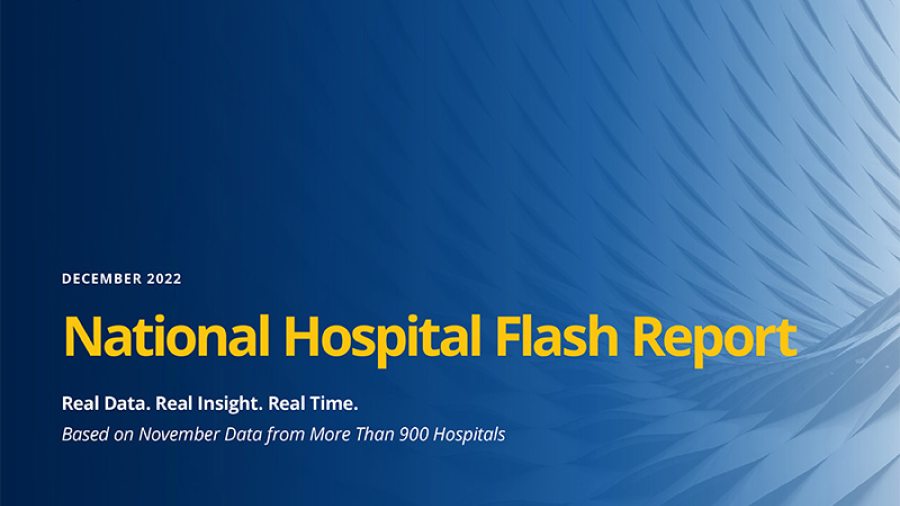 National Hospital Flash Report December 2022 Cover