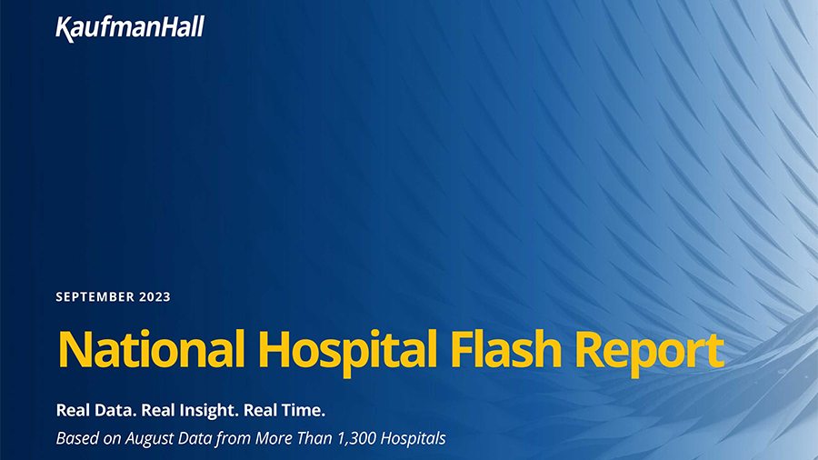 National Hospital Flash Report September 2023 Cover