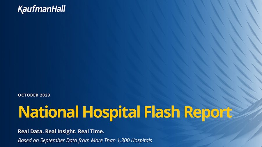 National Hospital Flash Report October 2023 Cover