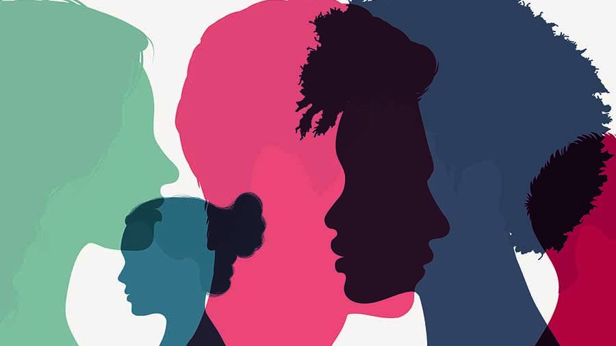 Silhouettes of people 