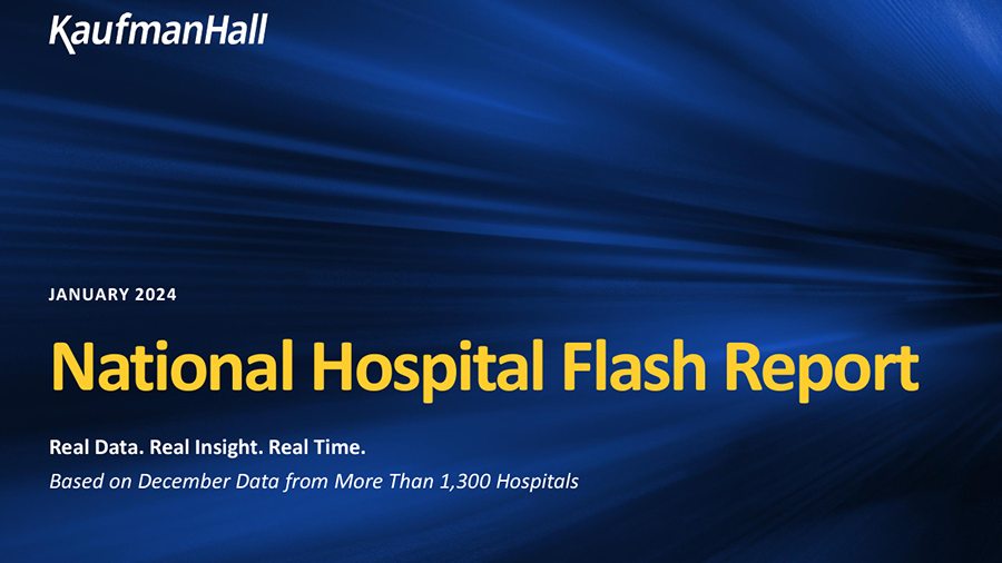 National Hospital Flash Report January 2024 Cover