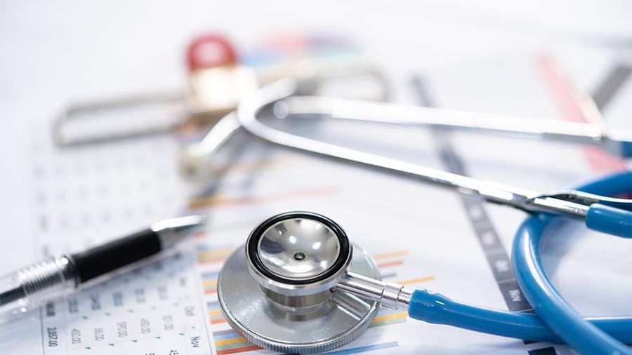 Stethoscope and documents