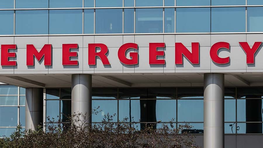 Emergency hospital sign