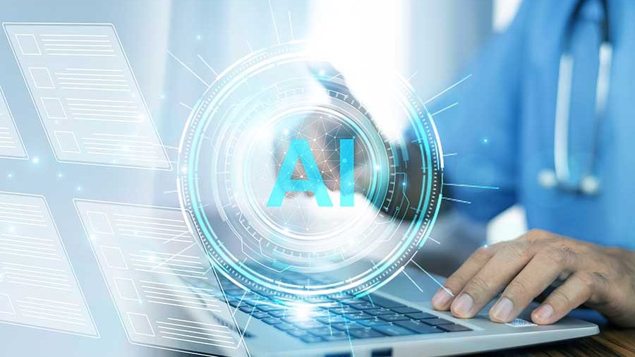 Doctor using AI
