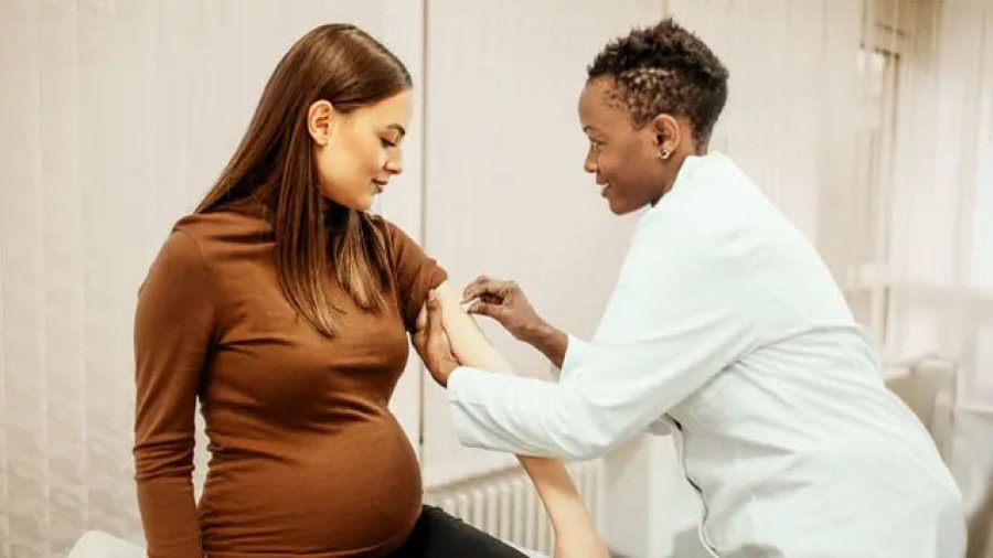 Doctor and pregnant woman