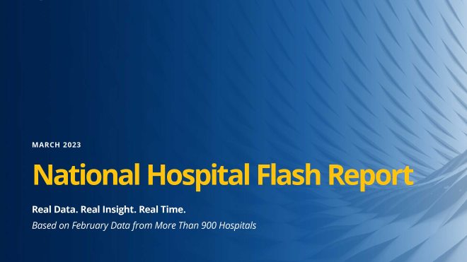 National Hospital Flash Report March 2023 Cover