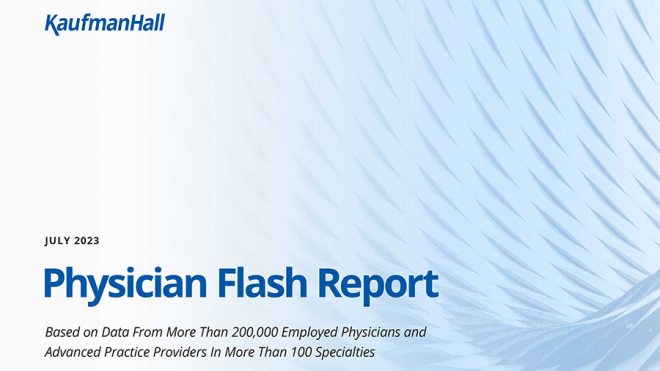 Physician Flash Report: Q2 2023 Cover