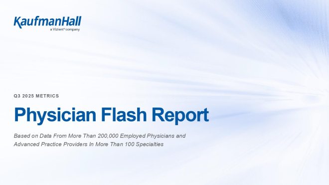 Physician Flash Report: Q3 2025 Metrics cover