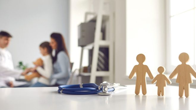 Rural family Doctor with a family