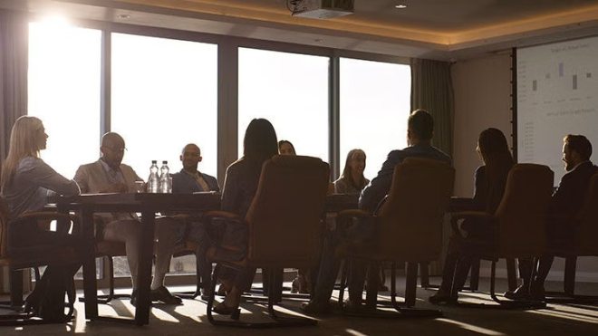 Consultants in a meeting
