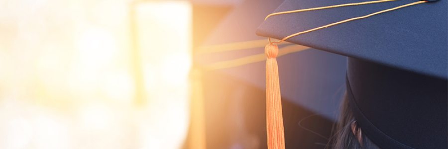 Higher education graduation caps