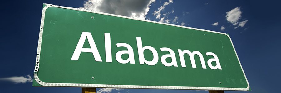 Alabama road sign