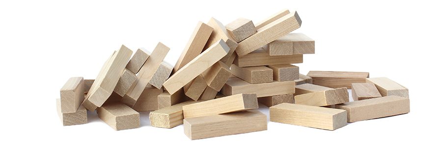 Jenga blocks