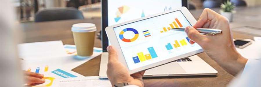 Consultants reviewing charts