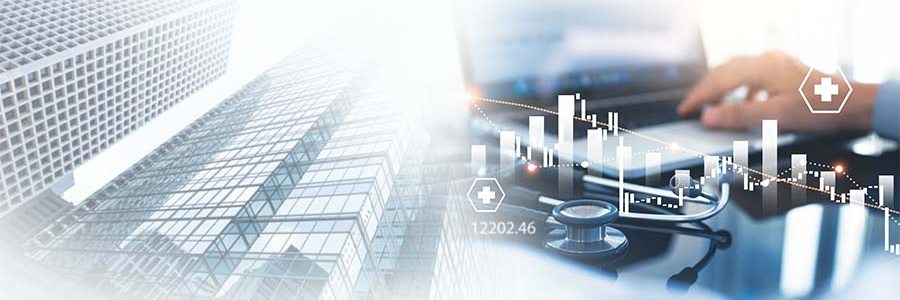 Consultant typing on a keyboard