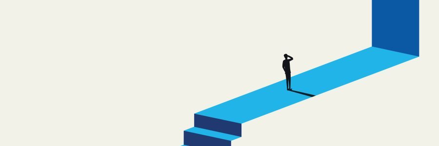 Man on stairs