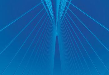 Bridge with blue tint