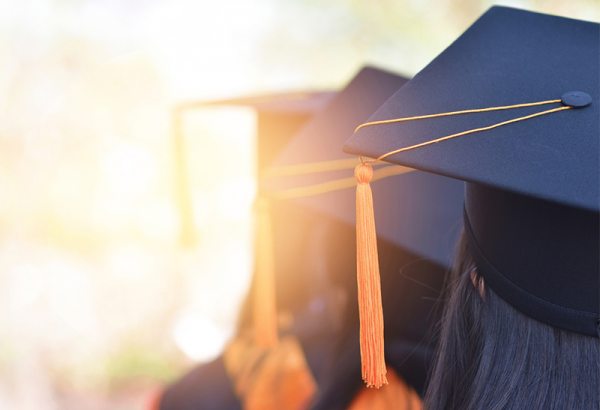 Higher education graduation caps